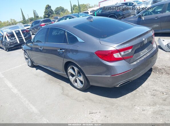 1HGCV1F97JA016817 2018 HONDA ACCORD Gray Trasero izquierdo