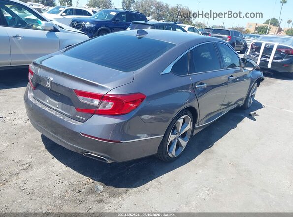 1HGCV1F97JA016817 2018 HONDA ACCORD Gray Trasero derecho