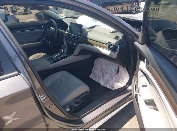 1HGCV1F97JA016817 2018 HONDA ACCORD Gray Vista interior delantera