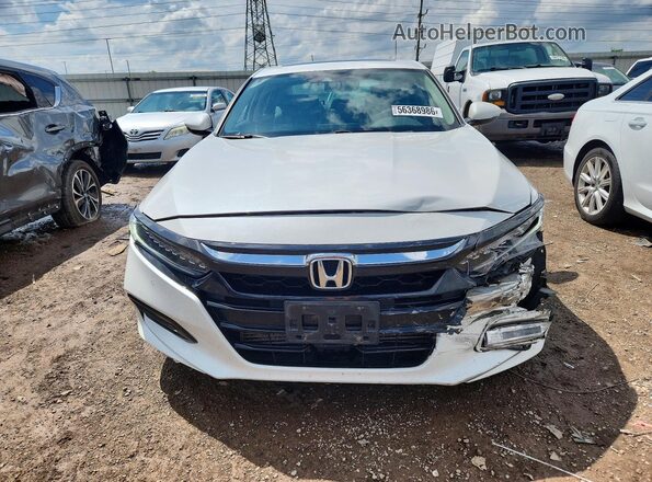 1HGCV1F97JA066360 2018 HONDA ACCORD White Вид спереду