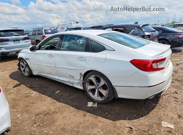1HGCV1F97JA066360 2018 HONDA ACCORD White Задня ліва чверть