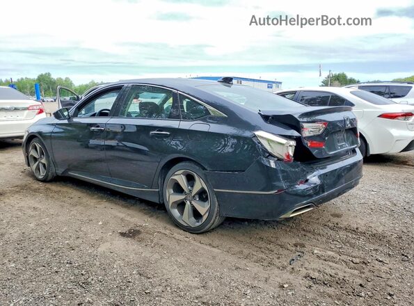 1HGCV1F97JA807929 2018 HONDA ACCORD Черный Задняя левая четверть