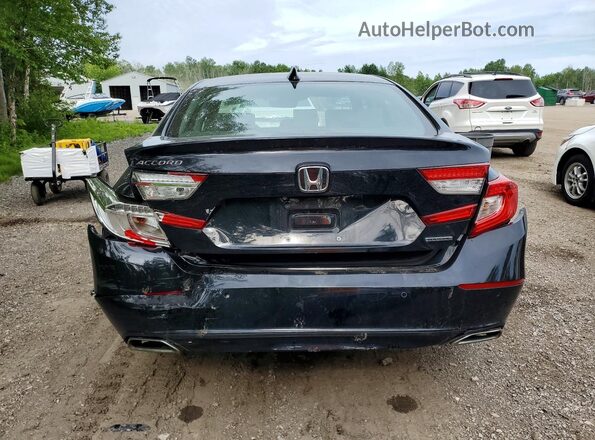 1HGCV1F97JA807929 2018 HONDA ACCORD Черный Вид сзади