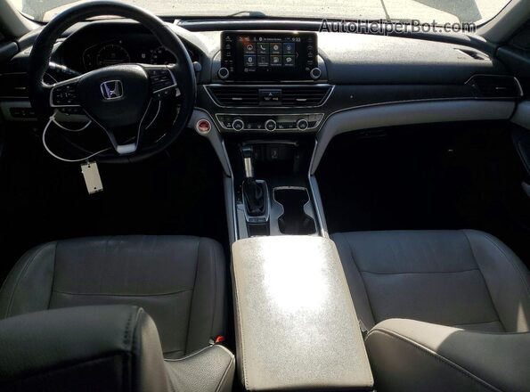 1HGCV1F98JA100239 2018 HONDA ACCORD Charcoal Widok deski rozdzielczej