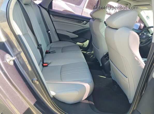 1HGCV1F98JA100239 2018 HONDA ACCORD Charcoal Widok tylnych siedzeń