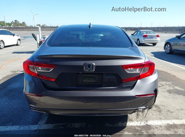 1HGCV1F98JA181341 2018 HONDA ACCORD Gray 