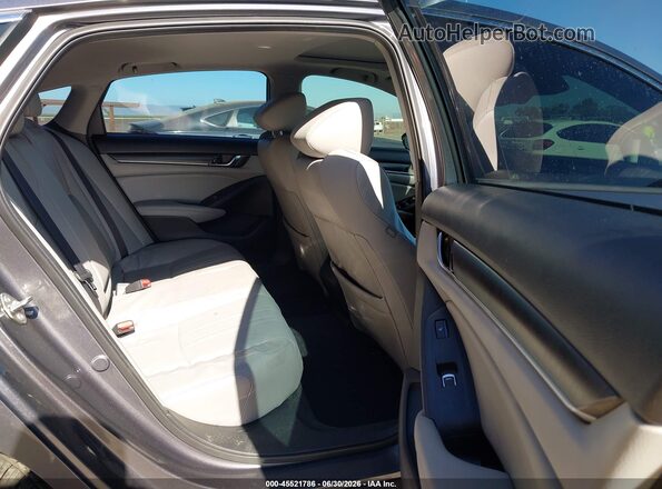 1HGCV1F98JA181341 2018 HONDA ACCORD Gray VIN კოდის სტიკერის ხედი