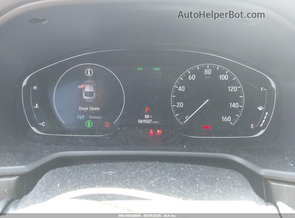 1HGCV1F99JA052167 2018 HONDA ACCORD Beige უკანა სავარძლების ხედი