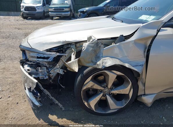 1HGCV1F99JA052167 2018 HONDA ACCORD Beige წინა ხედი