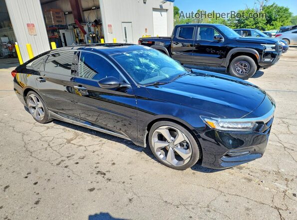 1HGCV1F9XJA009490 2018 HONDA ACCORD Black 