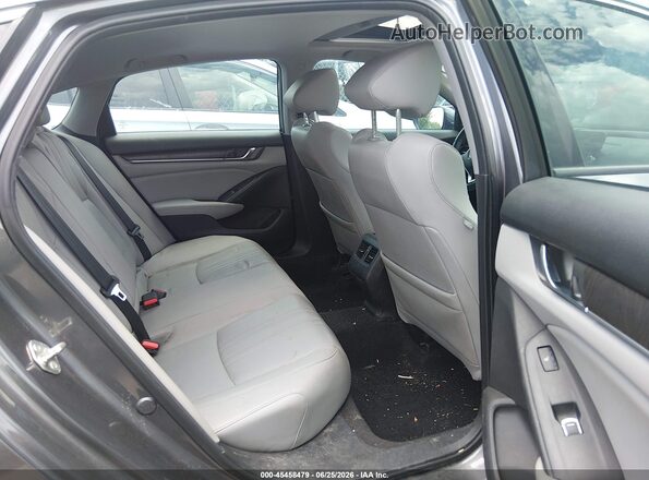 1HGCV1F9XJA078891 2018 HONDA ACCORD Gray VIN კოდის სტიკერის ხედი