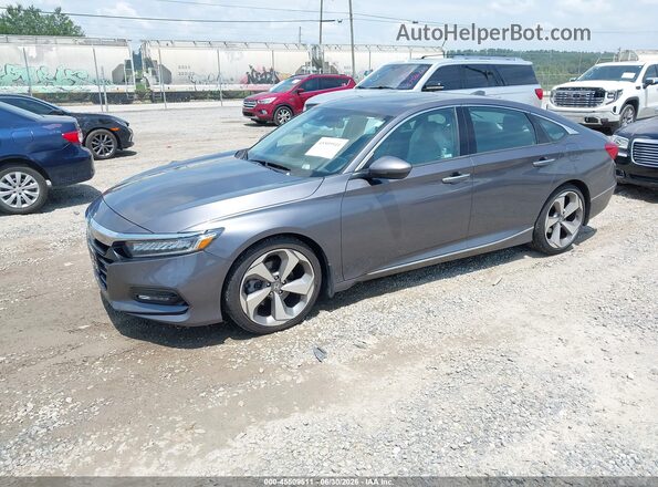 1HGCV1F9XJA138071 2018 HONDA ACCORD Gray Передня ліва чверть