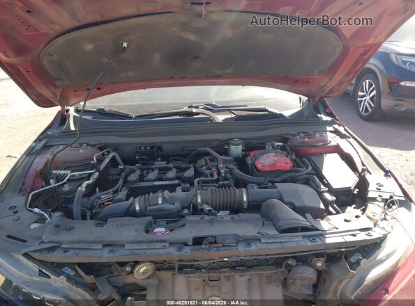 1HGCV1F9XJA139592 2018 HONDA ACCORD Red Հետևի տեսք