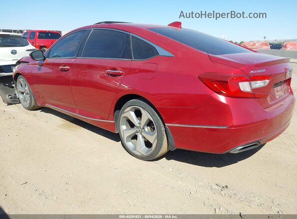 1HGCV1F9XJA139592 2018 HONDA ACCORD Red Հետևի ձախ