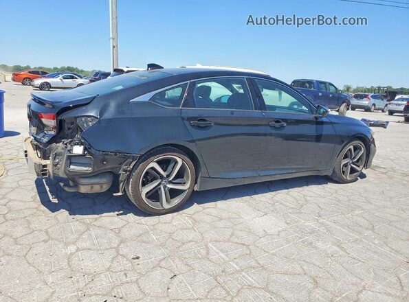 1HGCV2E30KA007705 2019 HONDA ACCORD Black უკანა მარჯვენა