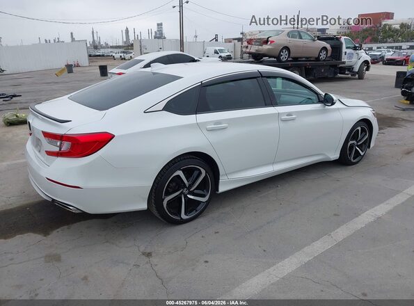 1HGCV2E37JA013077 2018 HONDA ACCORD White Հետևի աջ