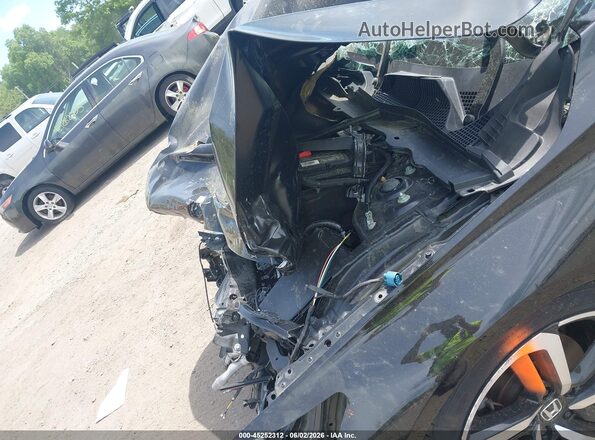1HGCV2E37JA048167 2018 HONDA ACCORD Черный Вид салона спереди