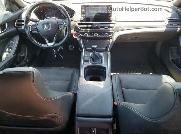 1HGCV2E37KA033055 2019 HONDA ACCORD Красный Вид панели приборов