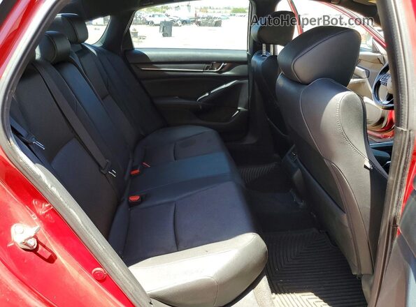 1HGCV2E37KA033055 2019 HONDA ACCORD Красный Вид задних сидений
