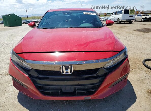 1HGCV2E37KA033055 2019 HONDA ACCORD Красный Вид спереди