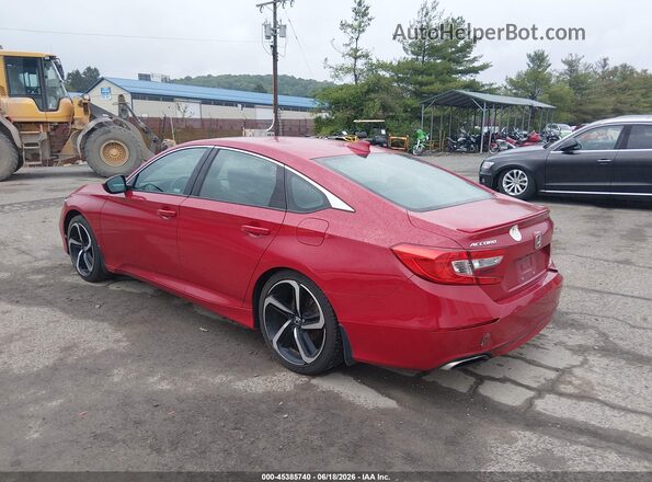 1HGCV2E38JA041275 2018 HONDA ACCORD Red Rear left