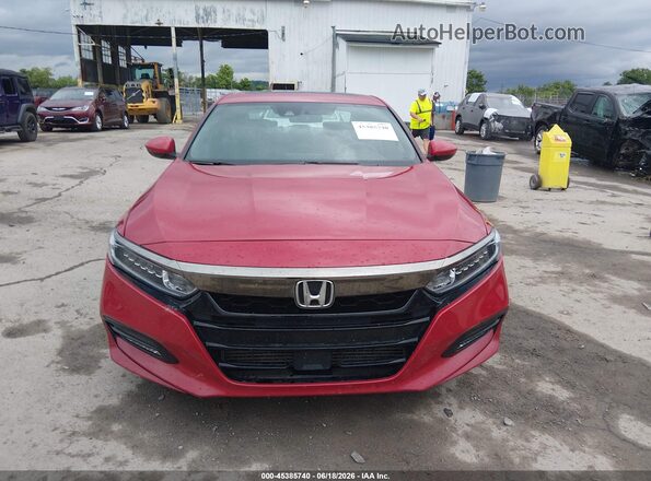 1HGCV2E38JA041275 2018 HONDA ACCORD Red Rear interior view