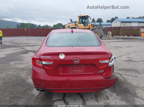 1HGCV2E38JA041275 2018 HONDA ACCORD Red 