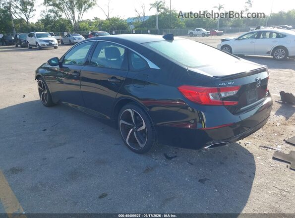 1HGCV2F30JA010746 2018 HONDA ACCORD Black Rear left