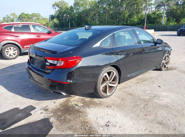 1HGCV2F30JA010746 2018 HONDA ACCORD Black Rear right