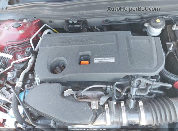 1HGCV2F30KA010201 2019 HONDA ACCORD Maroon Widok z tyłu