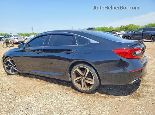 1HGCV2F30LA006974 2020 HONDA ACCORD Черный Задняя левая четверть