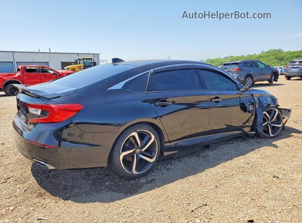 1HGCV2F30LA006974 2020 HONDA ACCORD Черный Задняя правая четверть