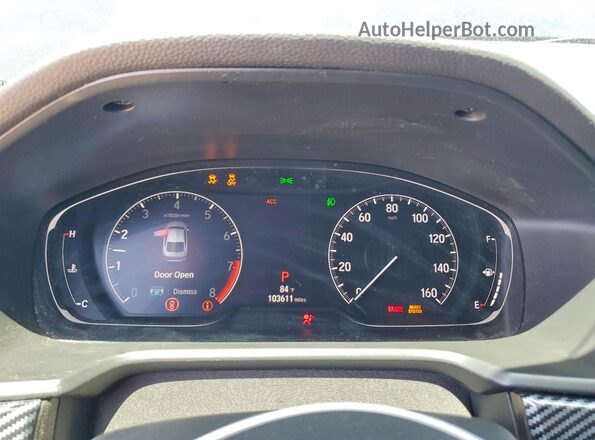 1HGCV2F30LA006974 2020 HONDA ACCORD Черный Вид щитка приборов