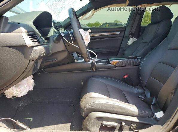 1HGCV2F30LA006974 2020 HONDA ACCORD Черный Вид салона спереди