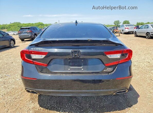 1HGCV2F30LA006974 2020 HONDA ACCORD Черный Вид сзади