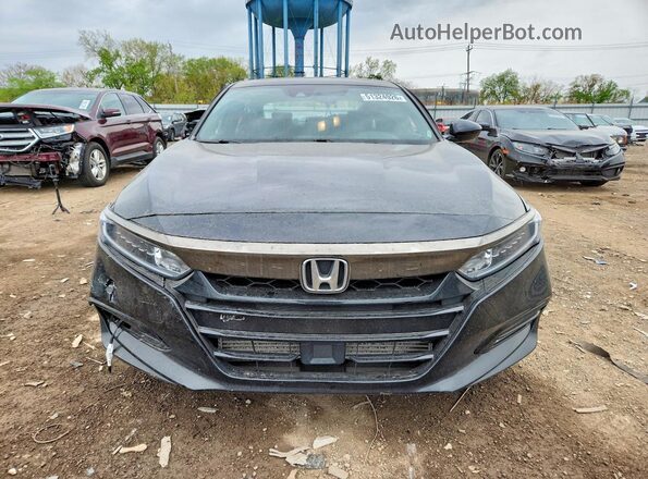 1HGCV2F30LA020163 2020 HONDA ACCORD Black Widok z przodu