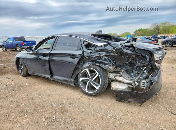 1HGCV2F30LA020163 2020 HONDA ACCORD Black Tył lewy