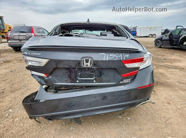 1HGCV2F30LA020163 2020 HONDA ACCORD Black Widok z tyłu