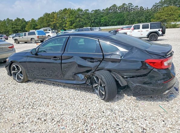 1HGCV2F30MA032623 2021 HONDA ACCORD Черный Задняя левая четверть