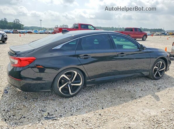 1HGCV2F30MA032623 2021 HONDA ACCORD Черный Задняя правая четверть