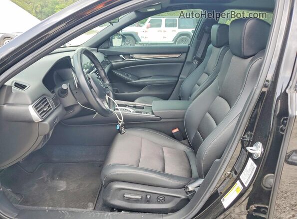 1HGCV2F30MA032623 2021 HONDA ACCORD Черный Вид салона спереди