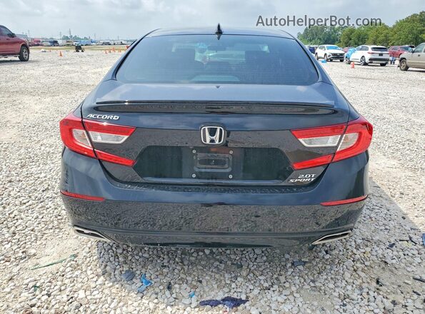 1HGCV2F30MA032623 2021 HONDA ACCORD Черный Вид сзади