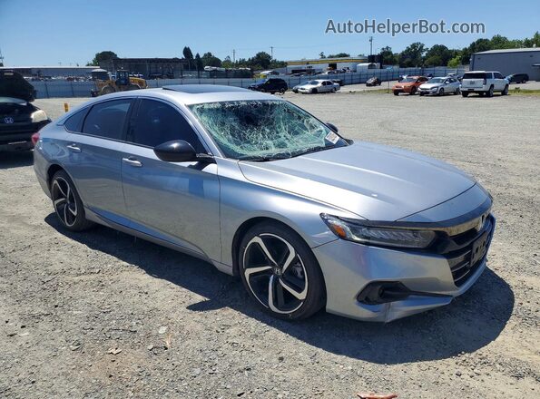 1HGCV2F30NA024586 2022 HONDA ACCORD Silver Delantero derecho