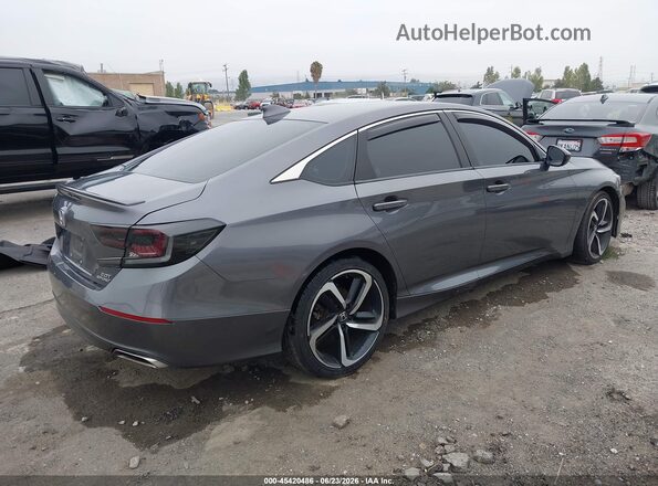 1HGCV2F31JA012246 2018 HONDA ACCORD Gray Задня права чверть