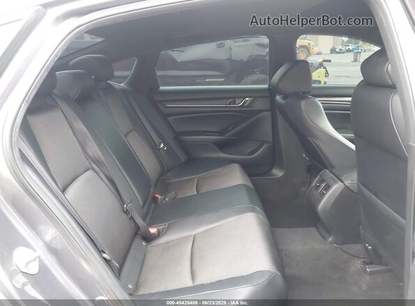 1HGCV2F31JA012246 2018 HONDA ACCORD Gray Вид наклейки з VIN-кодом