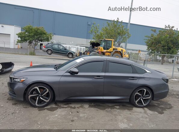 1HGCV2F31JA012246 2018 HONDA ACCORD Gray Вид задньої частини салону