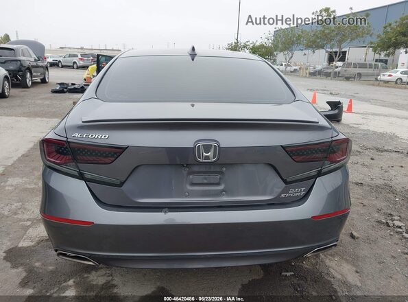 1HGCV2F31JA012246 2018 HONDA ACCORD Gray 