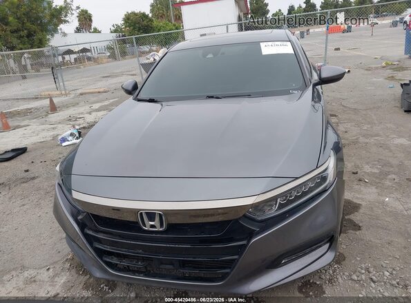 1HGCV2F31JA012246 2018 HONDA ACCORD Gray Вид панелі приладів