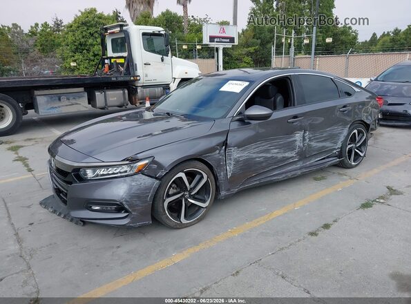 1HGCV2F31LA020818 2020 HONDA ACCORD Серый Передняя левая четверть