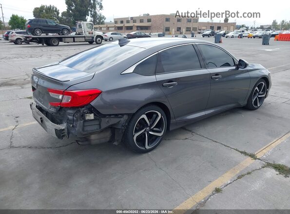 1HGCV2F31LA020818 2020 HONDA ACCORD Серый Задняя правая четверть